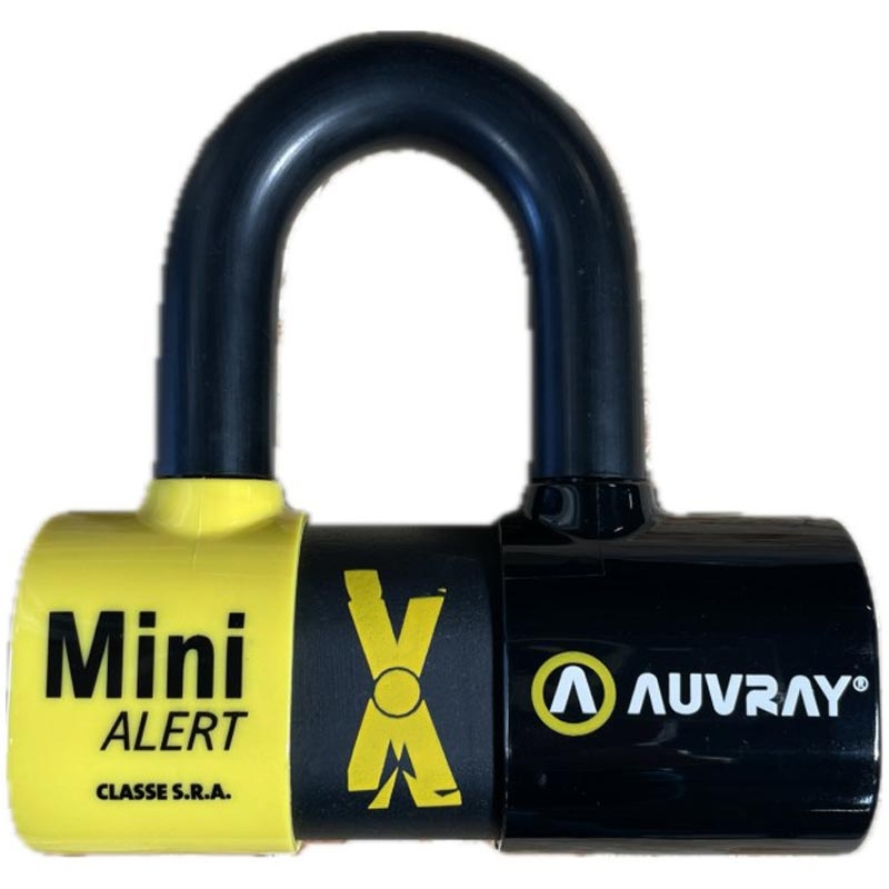 Zámek na brzdový kotouč Auvray XTREM Mini Alert s alarmem černý
