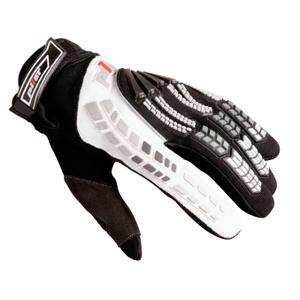 MX rukavice na motorku Pilot černo/bílé