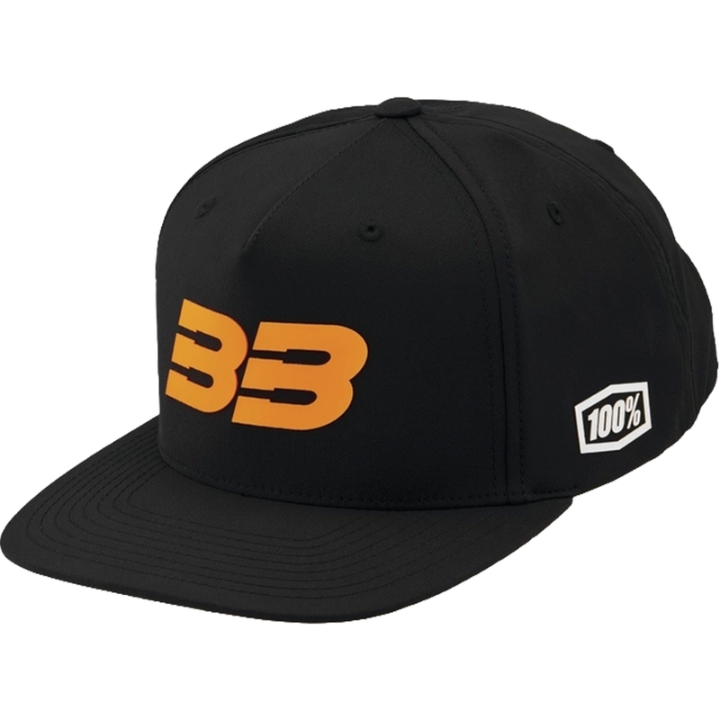 Kšiltovka 100% BB33 Snapback černo-oranžová