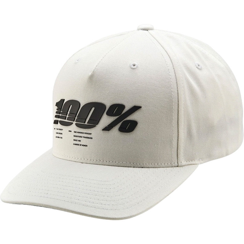 Kšiltovka 100% Staunch Snapback bíla