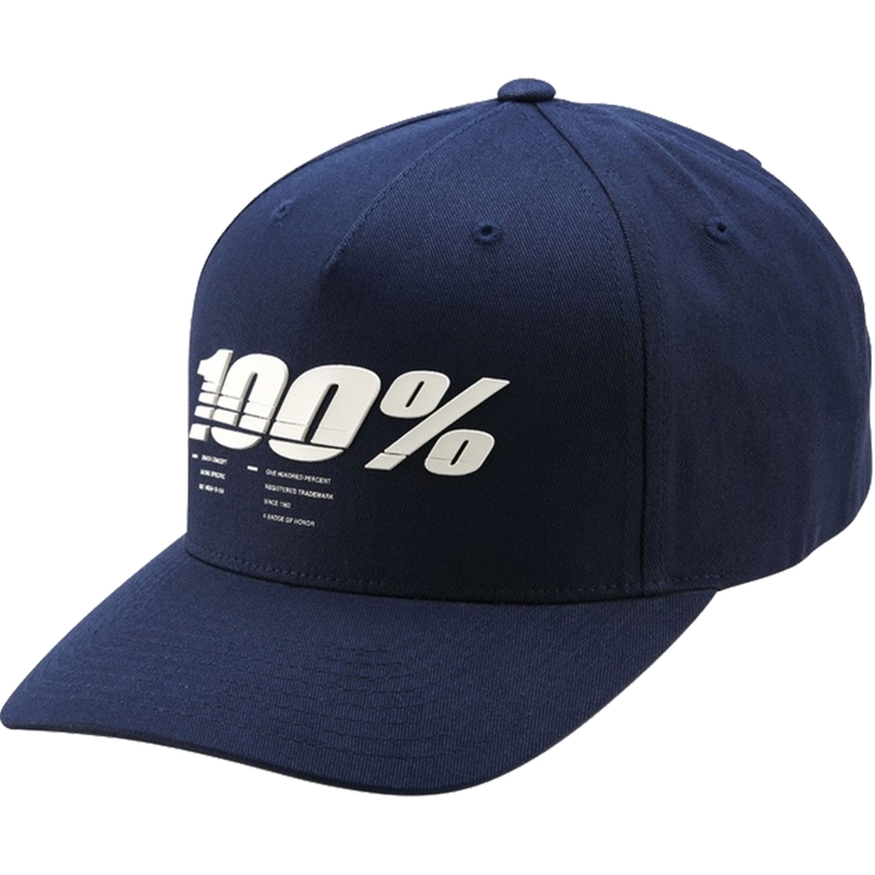 Kšiltovka 100% Staunch Snapback modrá