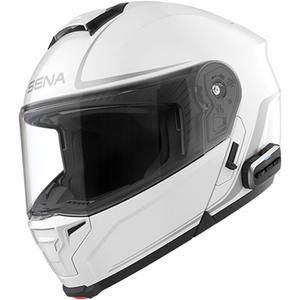 Výklopná helma na motorku s headsetem SENA Outrush 2 bílá