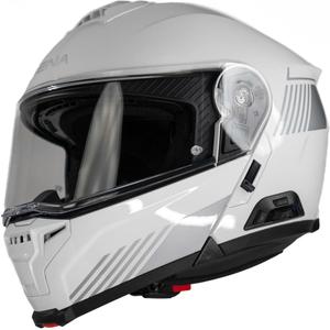 Výklopná helma na motorku s headsetem SENA Specter bílá