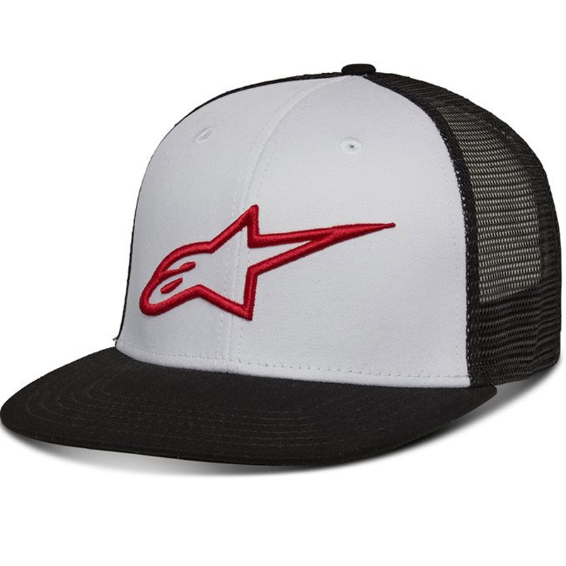 Kšiltovka Alpinestars Corp Trucker bílo-černo-červená