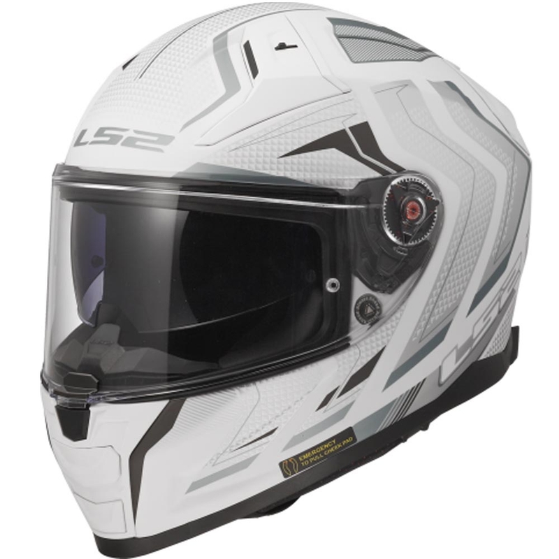 Integrální helma na motorku LS2 FF811 Vector II Alizer matná bílá
