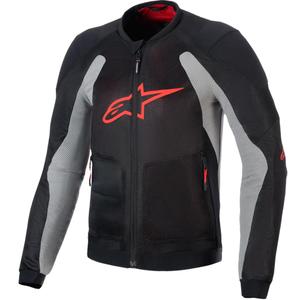 Bunda na motorku Alpinestars TROOP-AIR PRO černo-světle šedo-červená