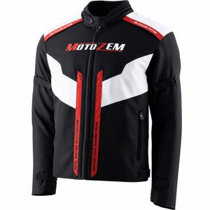 Bunda na motorku Motozem Team 2 černo-bílá