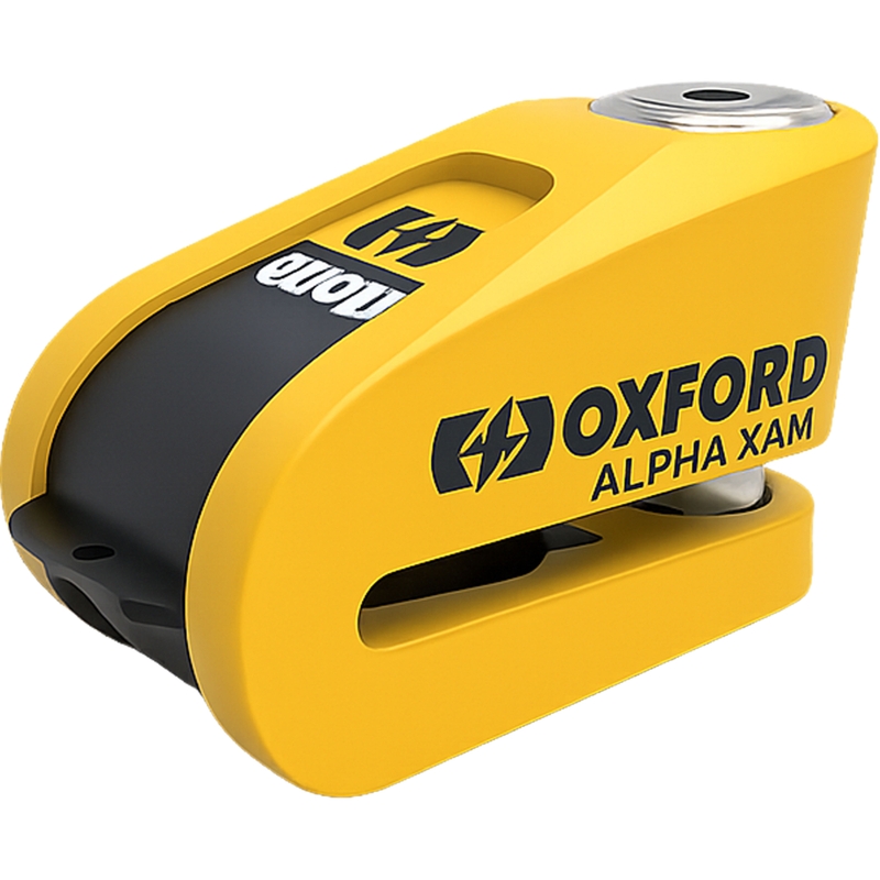 Zámek kotoučové brzdy Oxford Alpha Alarm XA14 žluto-černý