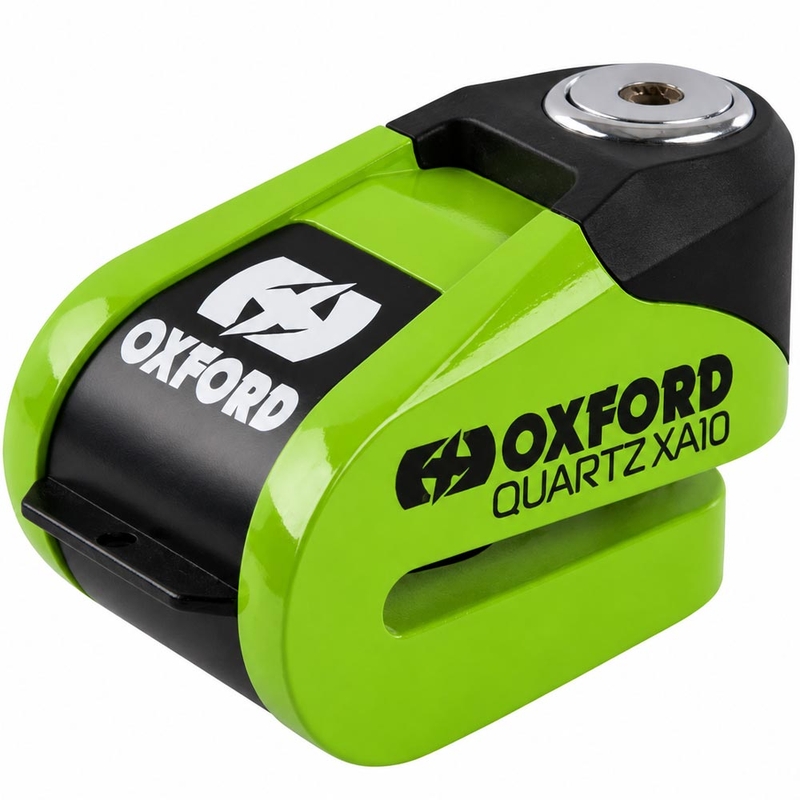 Zámek kotoučové brzdy Oxford Quartz Alarm XA10 - limitovaná edice zelený