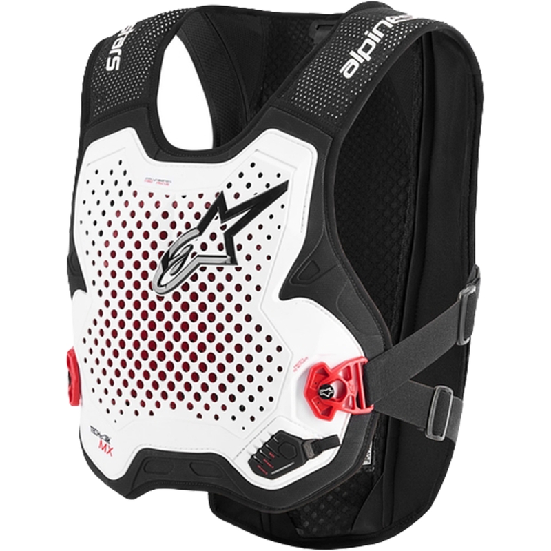 Airbagová vesta Alpinestars TECH-AIR®MX Plasma system černo-bílo-červená