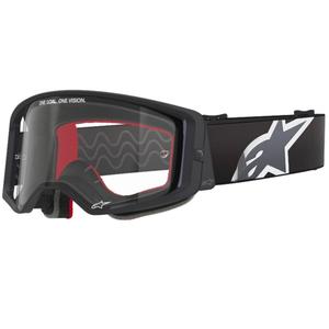 Motokrosové brýle Alpinestars Supertech Corp černo-šedé s čirým zorníkem