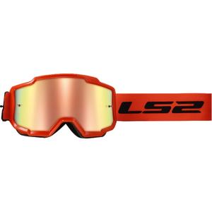 Motokrosové brýle LS2 Charger H-V oranžové s iridiovým plexi