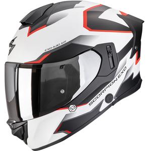 Integrální helma na motorku Scorpion EXO-530 Air Clip matná bílo-černo-červená - II. jakost