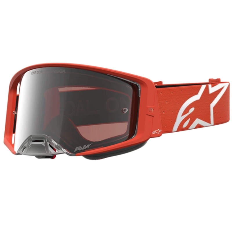 Motokrosové brýle Alpinestars Supertech Vesta oranžovo-stříbrné