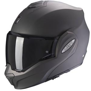 Překlápěcí helma na motorku Scorpion EXO-TECH EVO Solid matná antracitová - II. jakost