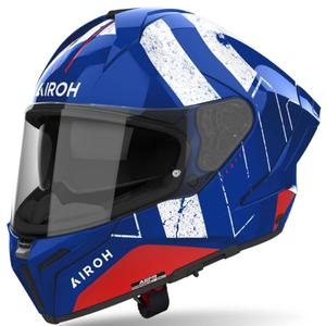 Integrální helma na motorku Airoh MATRYX Scope modro-červená