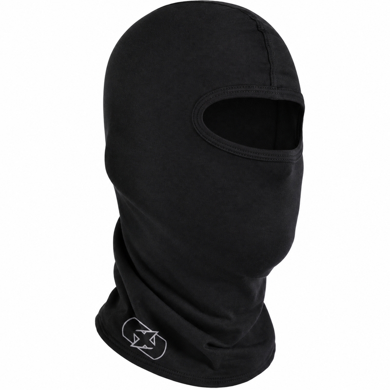 Kukla na motorku Oxford Balaclava Deluxe hedvábí černá