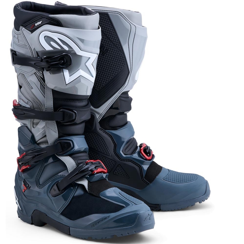 Boty na motorku Alpinestars TECH 7 Enduro tmavě šedo-světle šedo-červené