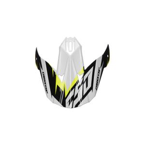 Kšilt pro přilbu Cassida Cross Cup Two černo-bílo-šedo-fluo žlutý
