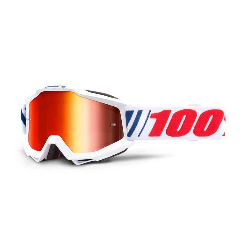 Motokrosové brýle 100% Accuri AF066 (červené zrcadlové plexi)