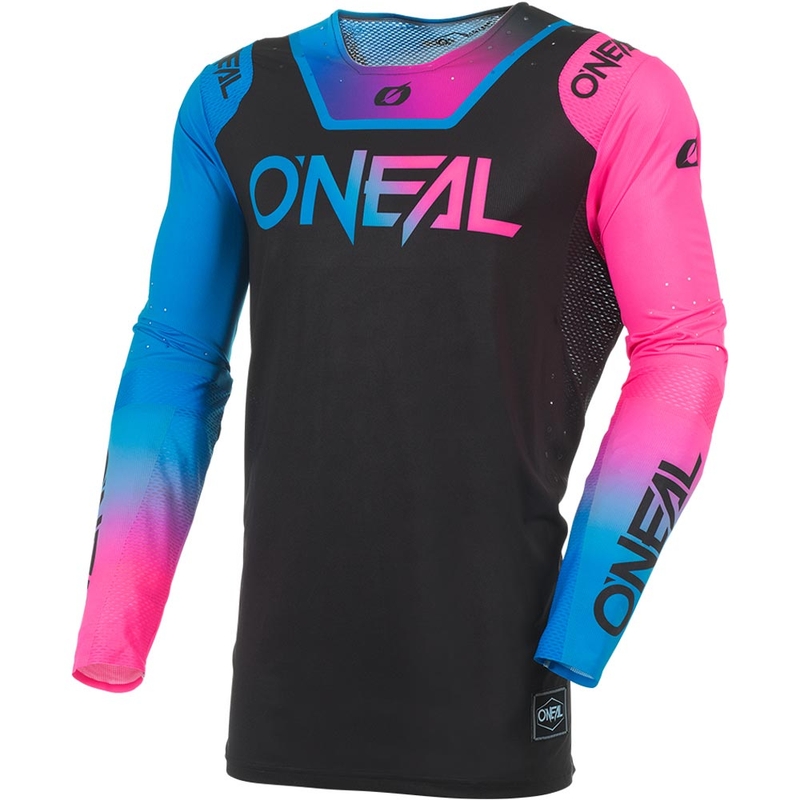 Motokrosový dres O´Neal Prodigy Five Six V.27 černo-neonově růžový
