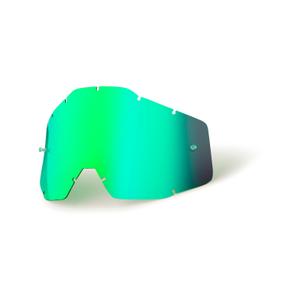 Zelené chrom plexi pro dětské brýle 100% Accuri/Strata