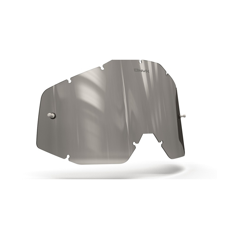 Plexi Onyx pro motokrosové brýle 100% Racecraft/Accuri/Strata (šedé s polarizací)