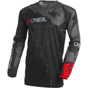 Motokrosový dres O'Neal Element Acid černo-šedý