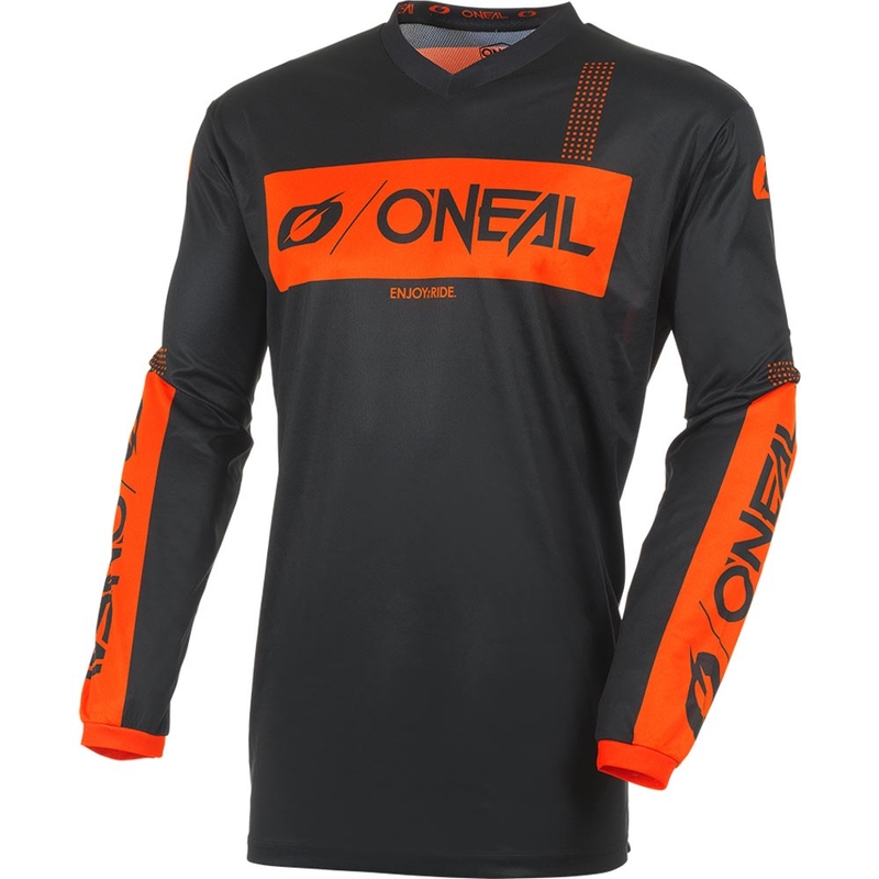 Motokrosový dres O'Neal Element Racewear černo-oranžový