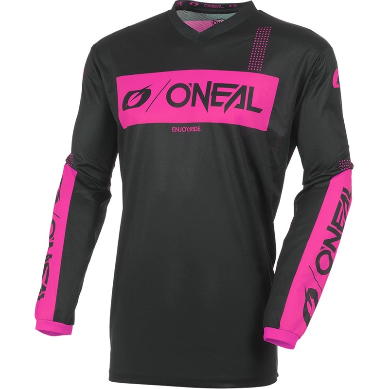 Dámský motokrosový dres O'Neal Element Racewear černo-růžový