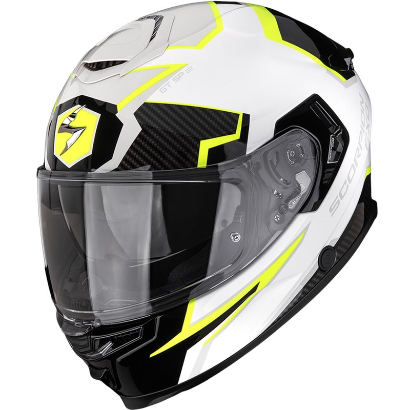 Integrální helma na motorku Scorpion EXO-GT SP Air Atlas bílo-černo-fluo žlutá