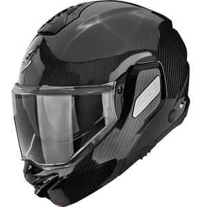 Překlápěcí helma na motorku Scorpion EXO-TECH II Carbon Solid černá