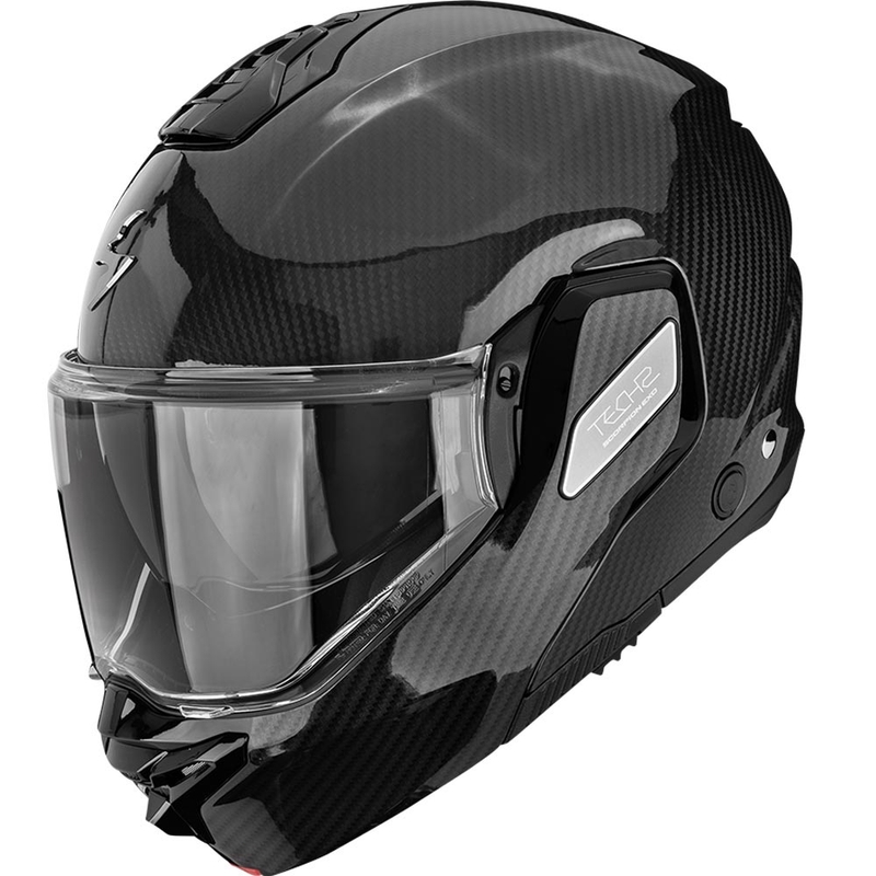 Překlápěcí helma na motorku Scorpion EXO-TECH II Carbon Solid černá