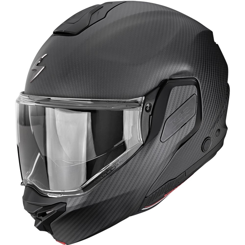 Překlápěcí helma na motorku Scorpion EXO-TECH II Carbon Solid matná černá