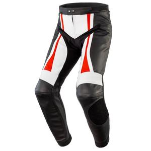 Kalhoty na motorku Rebelhorn Piston II PRO černo-bílo-fluo červené výprodej