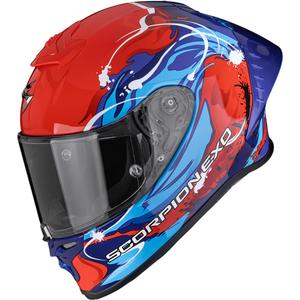 Integrální helma na motorku Scorpion EXO-R1 EVO II Air Thrust červeno-modrá