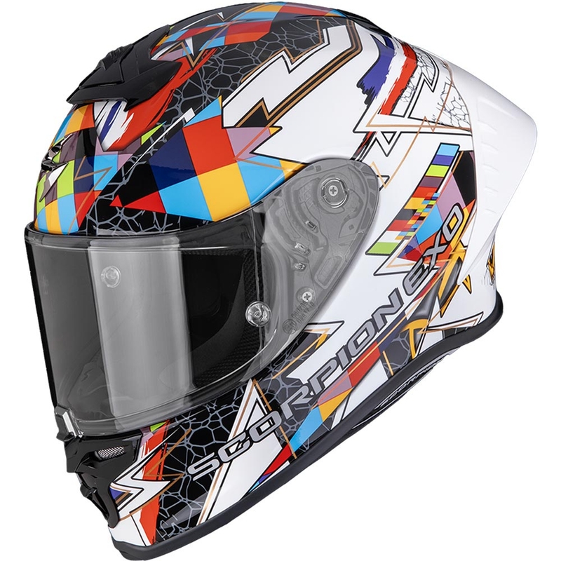 Integrální helma na motorku Scorpion EXO-R1 EVO II Air Pouls bílo-vícebarvená