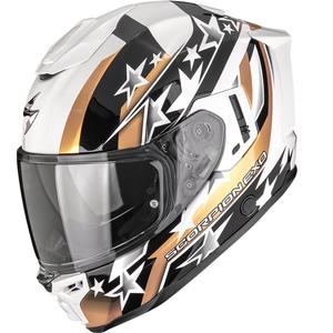 Integrální helma na motorku Scorpion EXO-1500 Air Etoile bílo-černo-zlatá