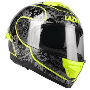 Integrální přilba na motorku Lazer Rafale SR $13 Original černo-šedo-fluo žlutá výprodej