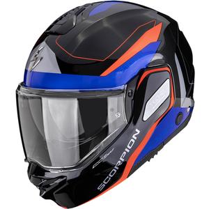 Překlápěcí helma na motorku Scorpion EXO-TECH II Passager černo-červeno-modrá