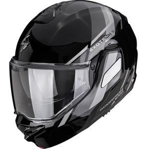 Překlápěcí helma na motorku Scorpion EXO-TECH II Markus černo-stříbrná