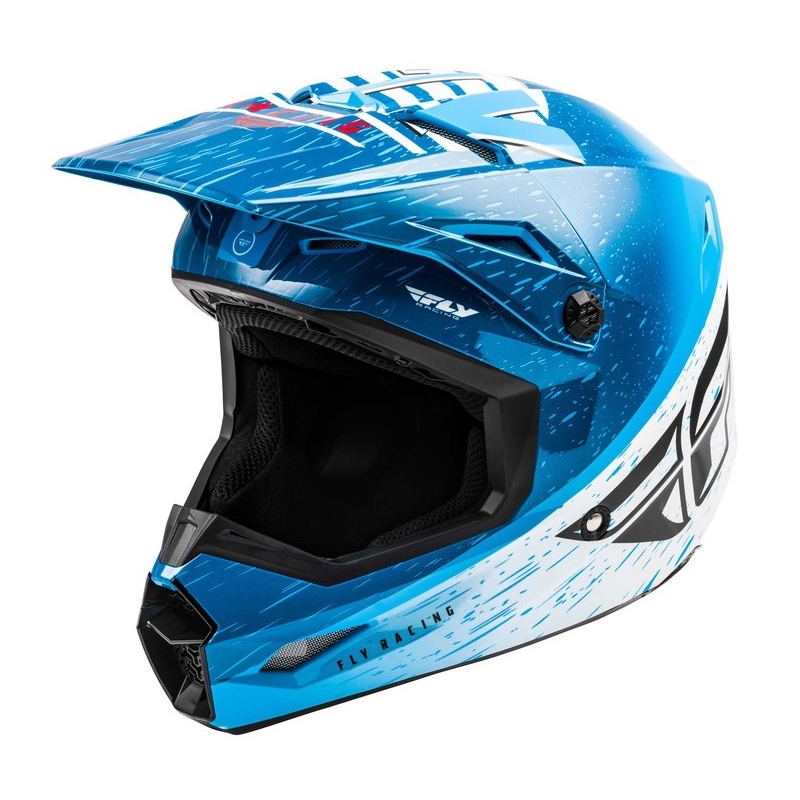 Motokrosová přilba FLY Racing Kinetic K120 modro-bílo-červená výprodej