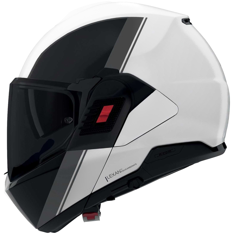 Překlápěcí helma na motorku Nolan N120-1 Verniciatura Speciale 356 lesklá perleťovo-černo-šedá