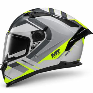 Integrální helma na motorku MT Braker SV Inception C2 šedo-fluo žlutá