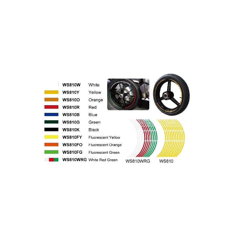 Vícedílné reflexní pásky na ráfky Keiti