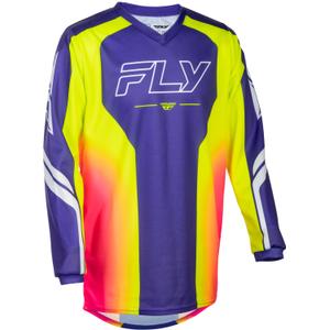 Dětský motokrosový dres FLY Racing F-16 Raze fialovo-červeno-žlutý
