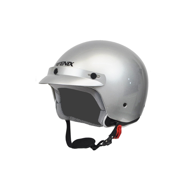 Přilba na motorku otevřená Fenix 806F Stříbrná