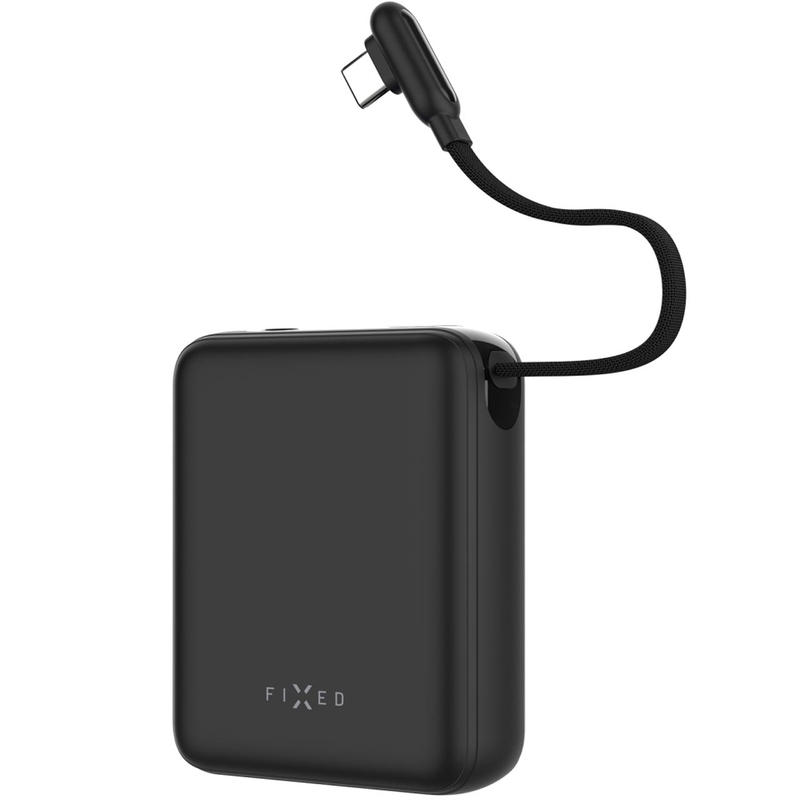 Powerbanka Fixed Zen 10 Loop 10 000 mAh 30 W s LCD displejem černá