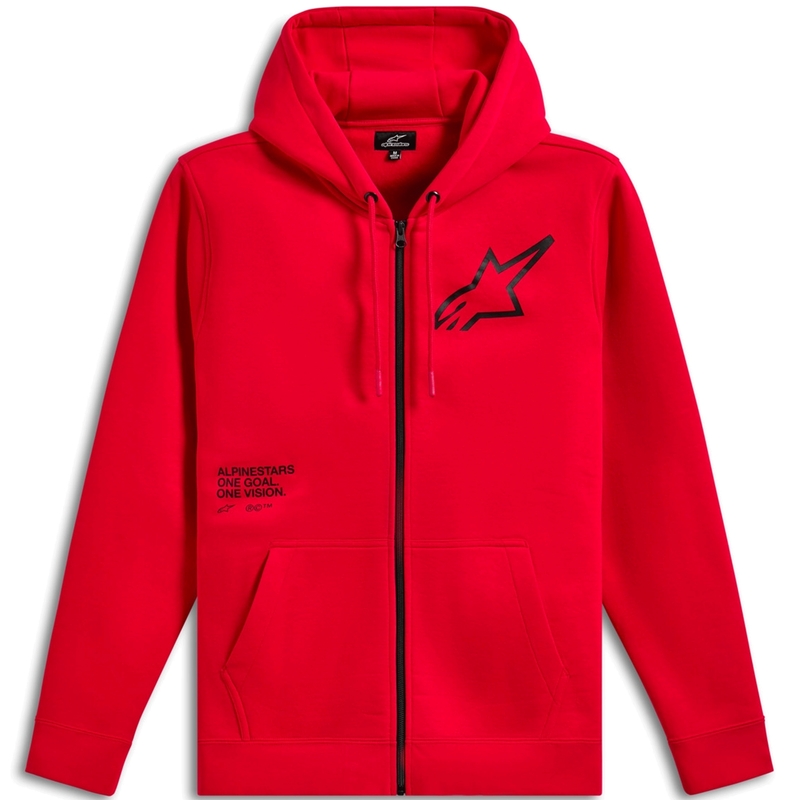 Mikina Alpinestars Transverse Hoodie červená
