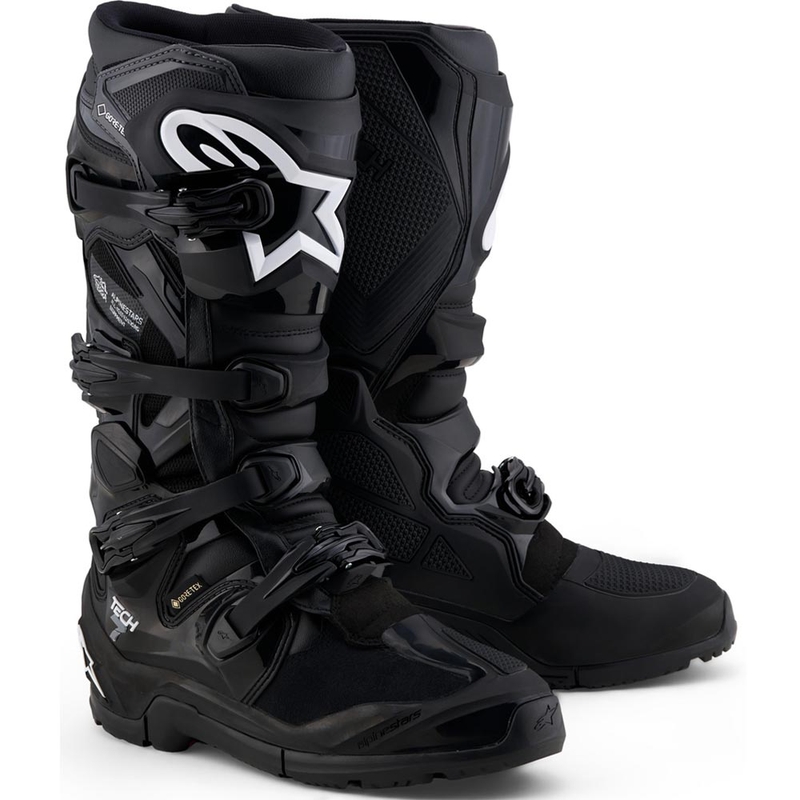 Boty na motorku Alpinestars Tech 7 Enduro Gore-Tex® černo-tmavě šedé